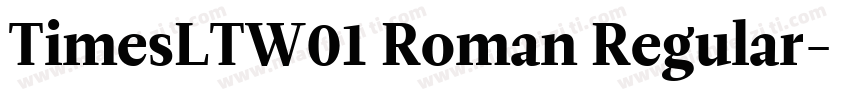 TimesLTW01 Roman Regular字体转换